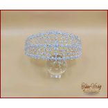 Cirkónia köves fél korona – elegáns esküvői fejdísz