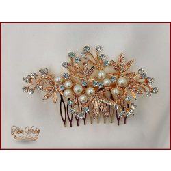 Gold-Rose Strasszos Kontytű CARCI-20105.