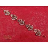 Strasszos hajdísz aranyszínű CARCI-21704.