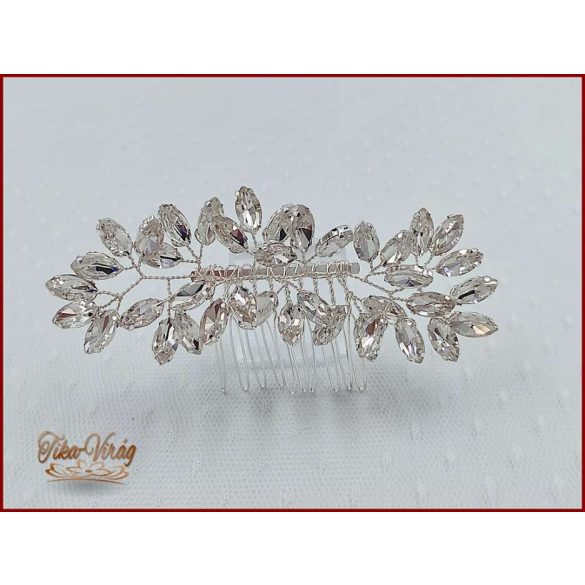 KÖVEKKEL DÍSZÍTETT STRASSZOS KONTYTŰ 11 CM X 4 CM CARCI-22608.