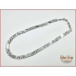 Ezüst színű nemesacél nyaklánc 