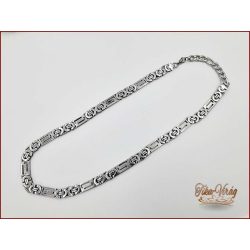 Ezüst színű nemesacél nyaklánc 