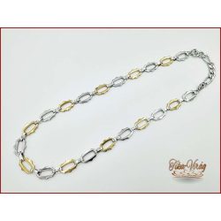 Arany-ezüst színű nemesacél nyaklánc 