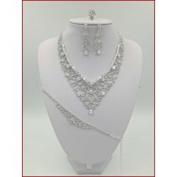 Cirkónia ékszer-szett 4:1-ben D4992-180312.