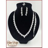 Cirkónia ékszer-szettek 4:1-ben D4992-180802.