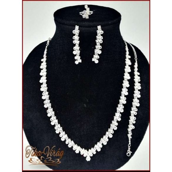 Cirkónia ékszer-szettek 4:1-ben D4992-180802.