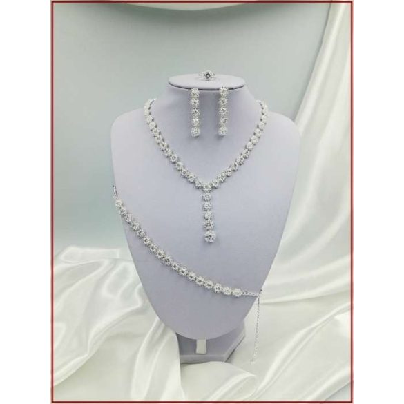 Cirkónia ékszer-szett 4:1-ben D4992-180805.