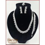 Cirkónia ékszer-szettek 4:1-ben D4992-180809.