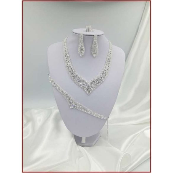 Cirkónia ékszer-szett 4:1-ben D4992-180912.