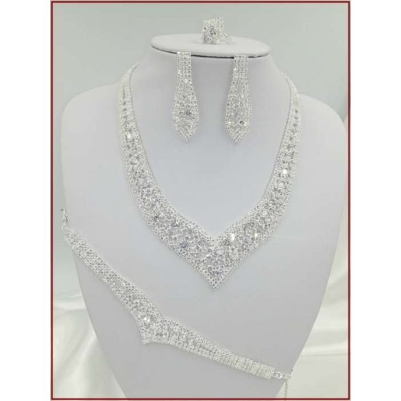 Cirkónia ékszer-szett 4:1-ben D4992-180912.