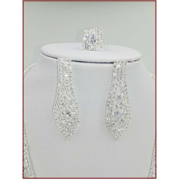 Cirkónia ékszer-szett 4:1-ben D4992-180912.