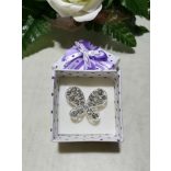 Brosstű Díszdobozban Lepkés 