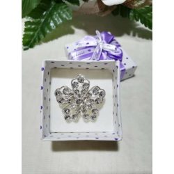 Brosstű Díszdobozban Virág 