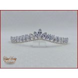 Menyasszonyi diadém cirkonia kövekkel