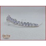 Menyasszonyi diadém cirkonia kövekkel