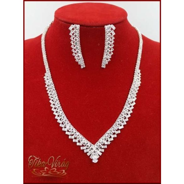 NYAKÉK SZETT CIRKÓNIA- KRISTÁLY-KÖVEKKEL ÉS KRISTÁLY-STRASSZAL DANNH-191004.