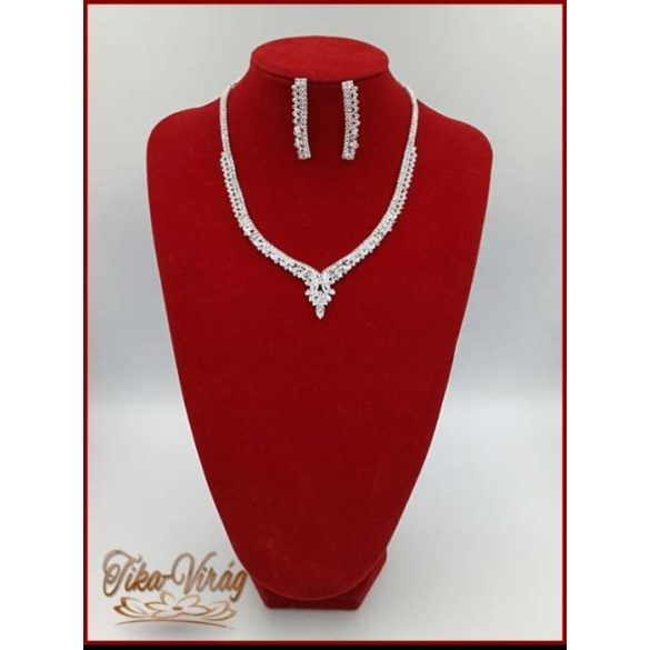 NYAKÉK SZETT CIRKÓNIA- KRISTÁLY-KÖVEKKEL ÉS KRISTÁLY-STRASSZAL DANNH-191005.