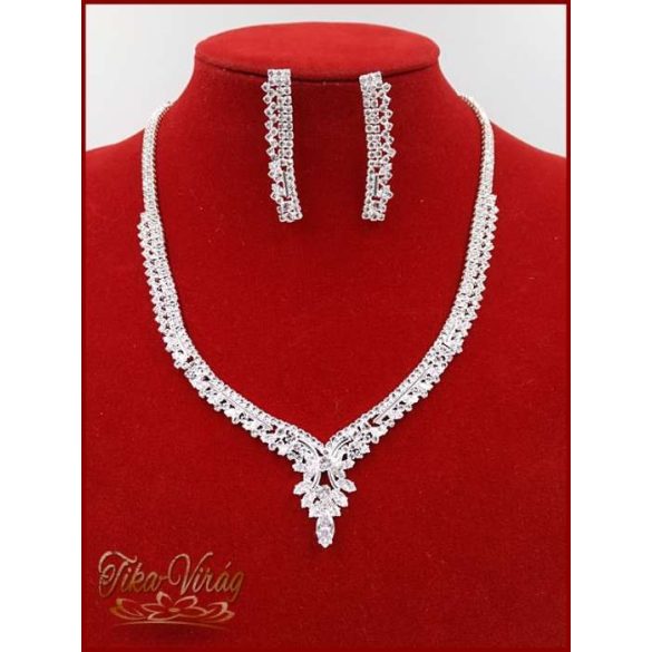 NYAKÉK SZETT CIRKÓNIA- KRISTÁLY-KÖVEKKEL ÉS KRISTÁLY-STRASSZAL DANNH-191005.