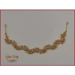 Arany színű strasszos hajdísz, hajdrót DANNH-20801.a.