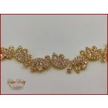 Arany színű strasszos hajdísz, hajdrót DANNH-20801.a.