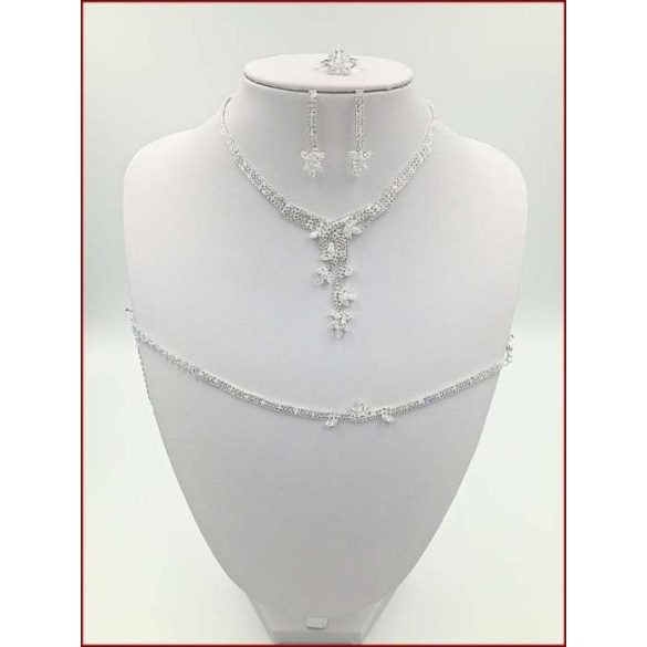 Cirkónia ékszer-szett 4:1-ben DANNH-21601