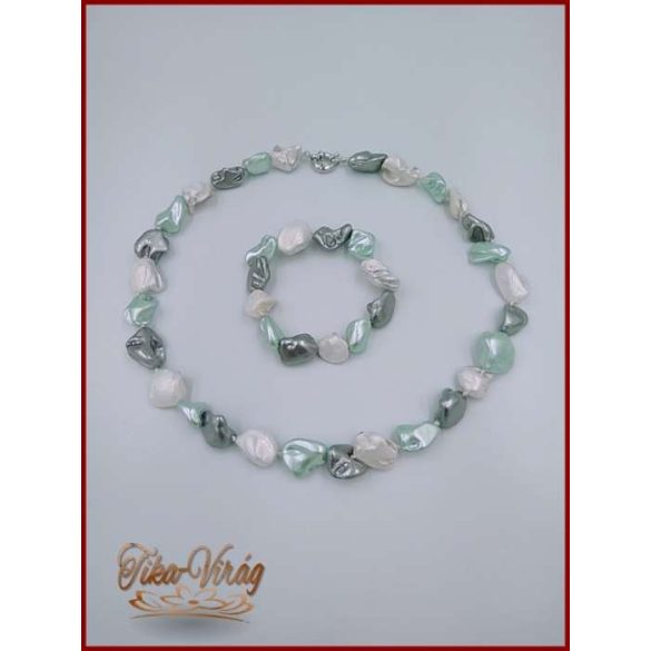 TENYÉSZTETT-GYÖNGY NYAKLÁNC SZETT 