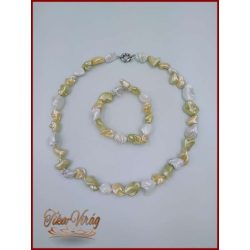 TENYÉSZTETT-GYÖNGY NYAKLÁNC SZETT 