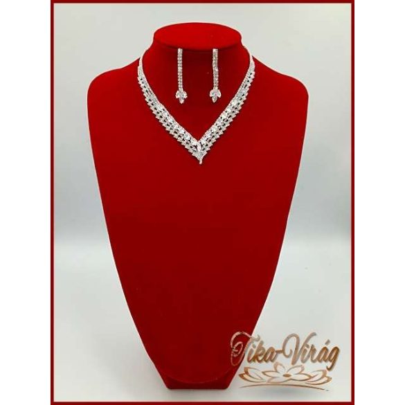 Nyakék-szett cirkónia kövekkel DLGGL-19801.