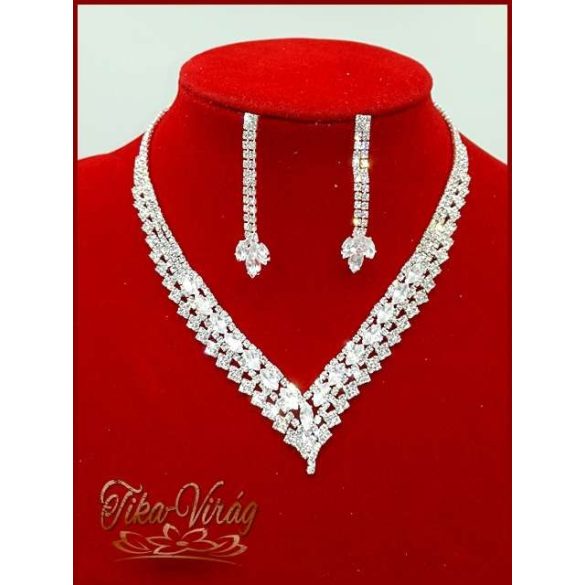 Nyakék-szett cirkónia kövekkel DLGGL-19801.