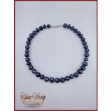 TENYÉSZTETT-GYÖNGY NYAKLÁNC SZETT KÉK SZÍNŰ 