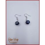 TENYÉSZTETT-GYÖNGY NYAKLÁNC SZETT KÉK SZÍNŰ 