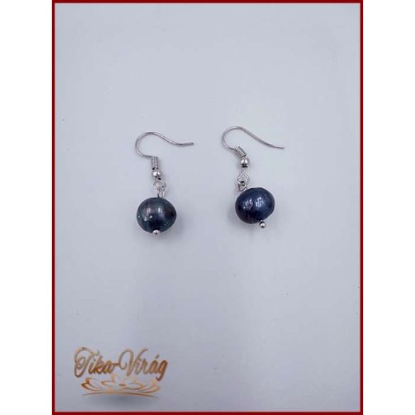 TENYÉSZTETT-GYÖNGY NYAKLÁNC SZETT KÉK SZÍNŰ 