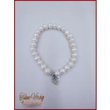 TENYÉSZTETT-GYÖNGY NYAKLÁNC SZETT EKRÜ 