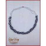 TENYÉSZTETT-GYÖNGY NYAKLÁNC SZETT KÉK 