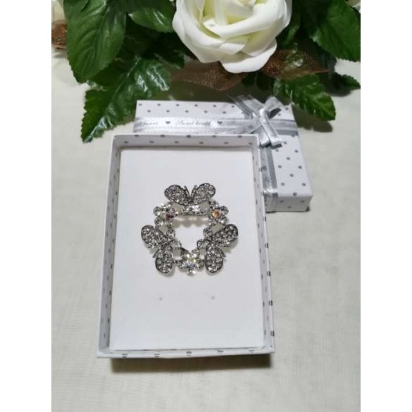 Brosstű Díszdobozban Lepkés 