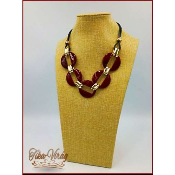 Divat-ékszer bordó 