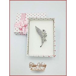 Brosstű Díszdobozban Virág 