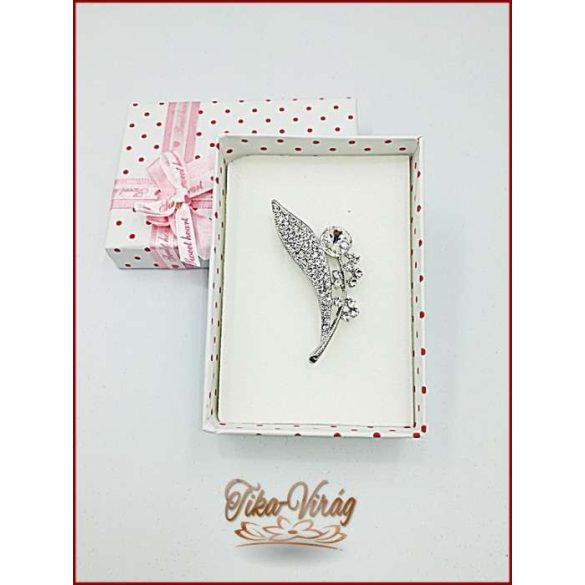 Brosstű Díszdobozban Virág 