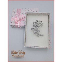 Brosstű Díszdobozban Virág 