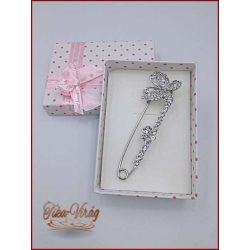 Brosstű Díszdobozban Lepkés 