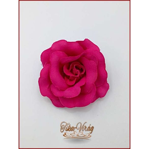 Pink színű bross és hajba való virág-dísz 