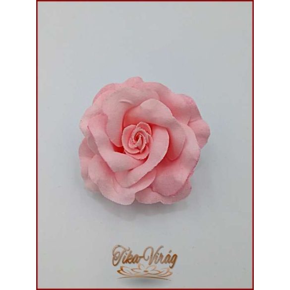 Rózsaszín színű bross és hajba való virág-dísz 
