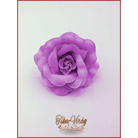 Orgona-lila színű bross és hajba való virág-dísz 