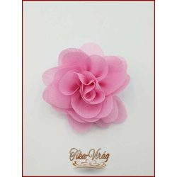 Rózsaszín színű bross és hajba való virág-dísz 