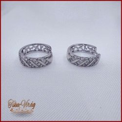 XUPING JEWELRY EZÜST SZÍNŰ FÜLBEVALÓ FINOM KŐVEL 