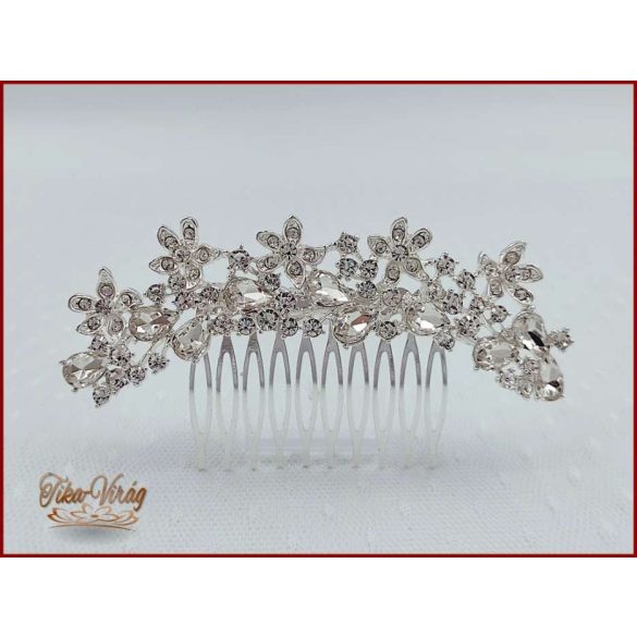 KÖVEKKEL DÍSZÍTETT STRASSZOS KONTYTŰ 11 CM X 3 CM YJ-22618.