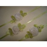 Csuklódísz fehér-zöld