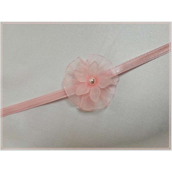 Csuklódísz vagy nyakdísz barack-fehér