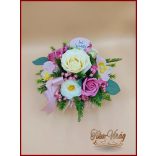 Szappanvirág box mályva-ekrü-rúder