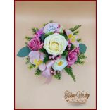 Szappanvirág box mályva-ekrü-rúder